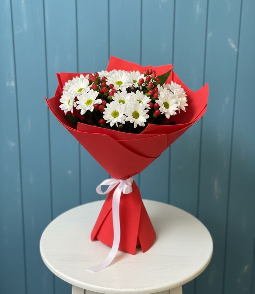 Букет цветов из: Хризантемы в Пятигорске