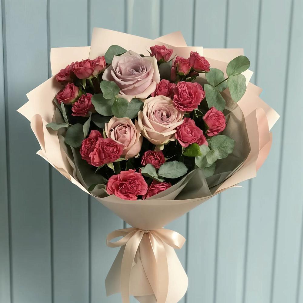 Букет цветов из: Гвоздики и Розы в Пятигорске