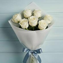 Букет 7 Белых роз Эдлесс Лав #REPLACE_PRED# Пятигорске