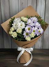 Букет цветов из:  Хризантемы и Розы в Пятигорске