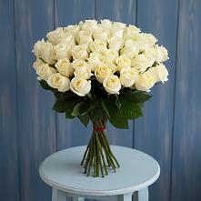 Букет 51 Белая роза Эдлесс Лав #REPLACE_PRED# Пятигорске