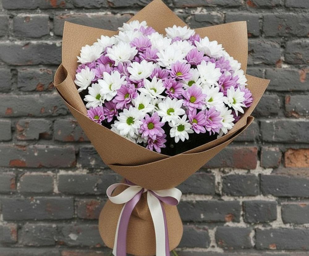 Букет цветов из: Хризантемы в Пятигорске