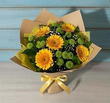 Букет цветов из:  Герберы и Хризантемы #REPLACE_PRED# Пятигорске