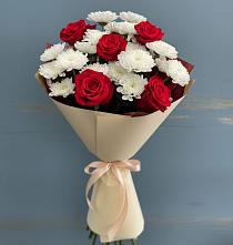 Букет цветов из:  Розы и Хризантемы в Пятигорске