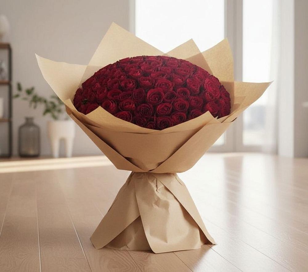 Букет 101 Красная роза в Пятигорске